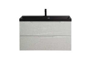 Тумба с раковиной BelBagno Vittoria 80 серый - 2