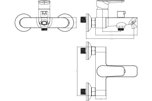 Смеситель для ванны, Cloud, IDDIS, CLOSB02i02WA - 2