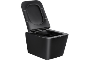 Подвесной унитаз Vincea Q-Line черный с сиденьем микролифт - 3