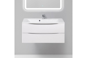 Тумба с раковиной BelBagno Marino 100 bianco opaco