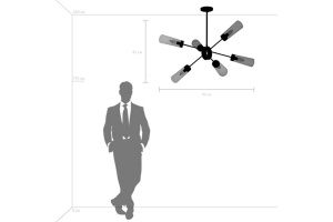 Люстра на штанге Lightstar Crotone 690063 - 3