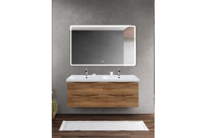 Комплект мебели BelBagno Marino-Cer 120 с двумя чашами светлое дерево