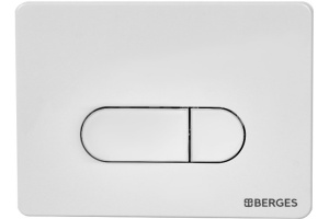 Кнопка смыва Berges Wasserhaus Novum D1 белый, глянец