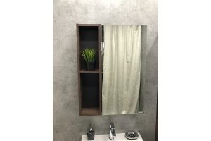 Зеркало-шкаф Comforty Франкфурт 60 дуб темно-коричневый - 2