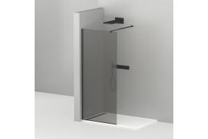 Душевая перегородка Cezares Liberta 80 черный (LIBERTA-L-1-80-120-GR-NERO) - 2