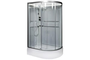 Душевая кабина Deto L 120х80 с подсветкой, хром (L520LNLED) - 2