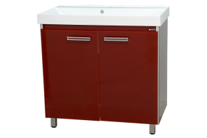 Джулия QVATRO - 90 Тумба прямая бордовая - 2