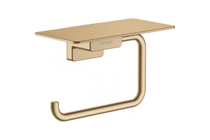 Держатель туалетной бумаги с полкой AddStoris Hansgrohe 41772140, шлиф. бронза