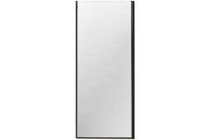 Боковая стенка Vincea Lugano 100х195 черная стекло прозрачное