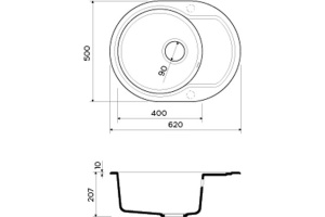 Мойка кухонная Omoikiri Manmaru 62-CA карамель - 3