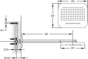 Верхний душ Cezares Tesoro F TD2P 01 - 3
