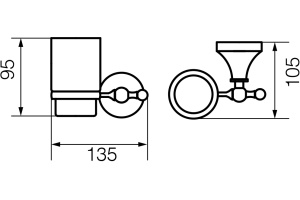 Стакан Veragio Gialetta VR.GIL-6440.DO золото - 2