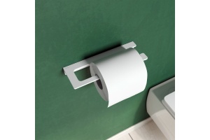 Держатель для туалетной бумаги IDDIS Slide без крышки, сплав металлов, белый матовый (SLIWT00i4) - 2