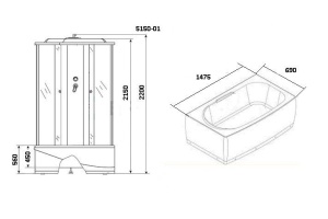 Душевой бокс Niagara NG-5150-01 - 2