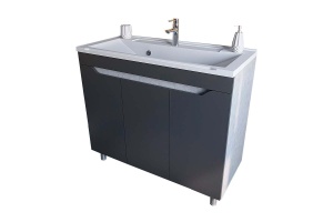 Тумба под раковину Stella Polar Абигель 100 серый