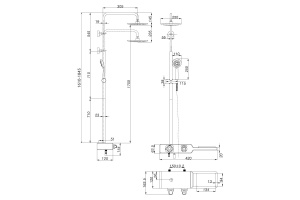 Душевая стойка Lemark Tropic LM7009C - 2