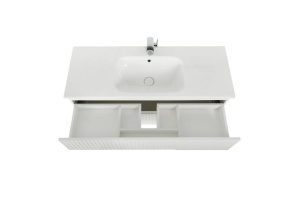 Тумба под раковину Cezares Duet 57х50 Bianco Opaco (DUET-600-2C-SO-BO) - 2