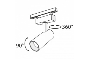 Трековый светодиодный светильник для магнитного шинопровода Maytoni Track lamps TR019-2-15W3K-B - 3
