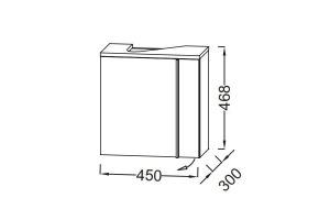 EB3045G-N18 NOUVELLE VAGUE Тумба под рукомойник, белый - 2