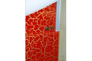 Джулия - 105 Тумба прямая КРАКОЛЕТ красный - 3