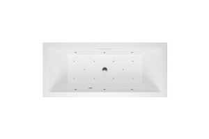 Ванна акриловая Excellent Heaven Slim Relax 170х75 с гидромассажем белый - хром