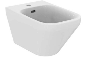 K523601 TONIC II Подвесное биде, с крепежом TT0299327 (для полностью скрытого монтажа), с керамической накладкой слива