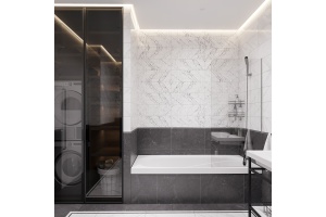 Шторка на ванну DIWO Ростов 4GW010 неподвижная, 80x150 - 2