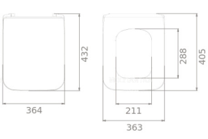 Сиденье для унитаза Boheme Puro белое с системой микролифт петли бронза - 2