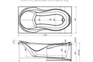 Акриловая ванна Aquanet Grenada 169.7x79.8 см (00203968) - 3