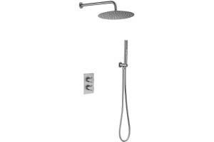 5.31013-BN PRIORITY V.2 Термостат Vernet+Душ Slim 300мм+Душ.набор,Easy box,браш.никель (265385)