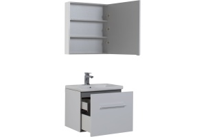 Мебель для ванной Aquanet Порто 60 белая - 3