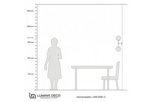 Бра LUMINA DECO Zodiak LDW 6001-2 BK+WT - 3