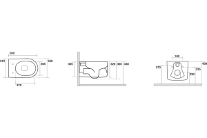 Унитаз подвесной Kerasan Nolita серый матовый (531489) - 3