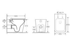 Унитаз приставной Weltwasser WW SK Gelbach 002GL-WT безободковый с микролифтом белый (10000003664) - 2