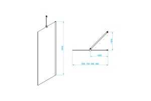 Шторка на ванну RGW Screens SC-151 80x150 профиль хром стекло прозрачное - 2