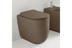 Унитаз приставной Kerasan Nolita коричневый матовый (531888) - 2
