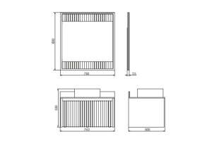 Зеркало Comforty Марсель 75 белое с подсветкой - 3