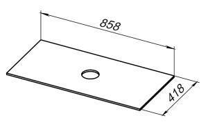Столешница под раковину Allen Brau Liberty 90 графит - 2