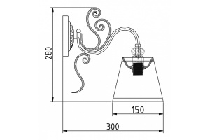 Бра Maytoni Vintage ARM420-01-R - 2