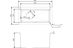 Дополнительная мойка Zorg Inox PVD 2344 grafit - 2