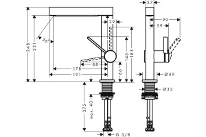 Смеситель для раковины Hansgrohe Finoris 230 белый матовый - 2