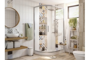 Душевой уголок STWORKI Лунд DE018RBL80110200 110x80 см профиль хром матовый - 2