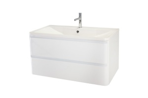 Тумба с раковиной BelBagno Albano 90 белый - 2