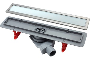 Душевой лоток Pestan Confluo Premium Line 300 белое стекло/сталь - 3