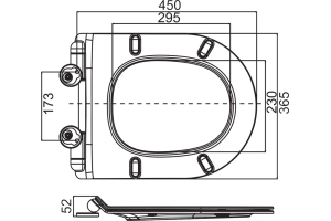 Сиденье для унитаза Cezares белый, с микролифтом (CZR-2011-SC) - 2