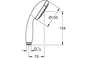 Душевая лейка Grohe New Tempesta 27923001 - 2