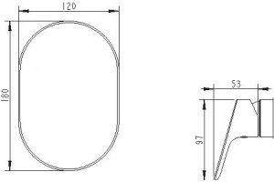Смеситель Bravat Drop P69190C-RUS для ванны с душем - 2
