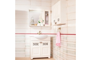 Мебель для ванной Бриклаер Кантри 80 бежевый дуб - 2