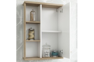 Шкаф Sanflor Ингрид 50 швейцарский вяз, белый - 3