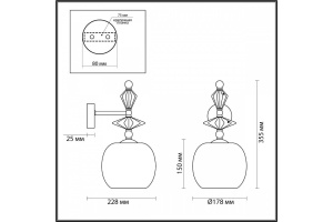 Бра Odeon Light Classic Bizet 4855/1WB - 3